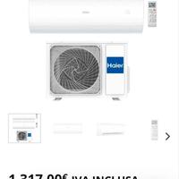 Condizionatore Haier dual 9000+9000