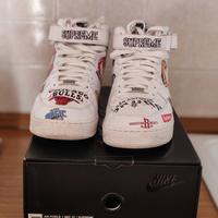 Nike air force 1 07'mid white supreme x nba