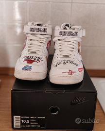 Nike air force 1 07'mid white supreme x nba