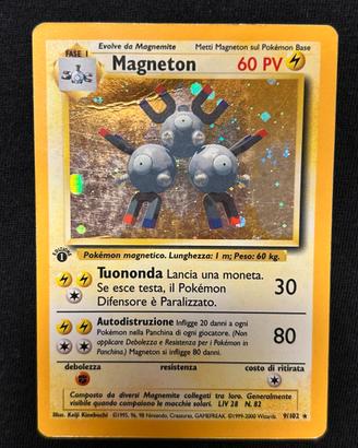 Pokemon Magneton 9/102 Set Base ITA 1 edizione