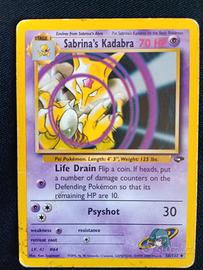 carta Pokemon Sabrina kadabra 