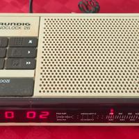 Radiosveglia Grindig SC26 Vintage funzionante 