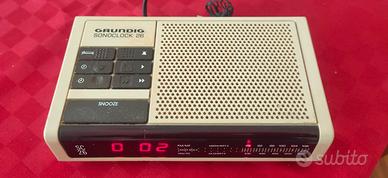 Radiosveglia Grindig SC26 Vintage funzionante 