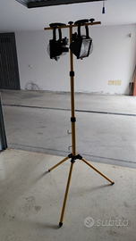 Cavalletto Telescopico per 2 Lampade H90/200cm