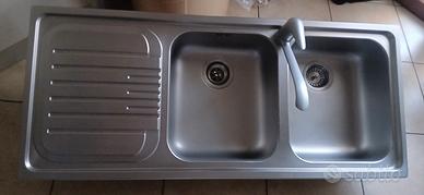 acquaio inox doppia buca
