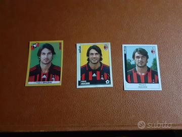 Lotto set figurine album calciatori panini Maldini