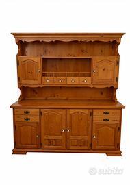 Redenza rustica in legno massello con alzatina