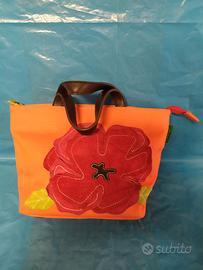 Borsa borsetta donna Benetton arancione