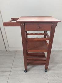 Carrello portavivande / carrello cucina in legno