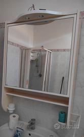 Pensile specchiera bagno