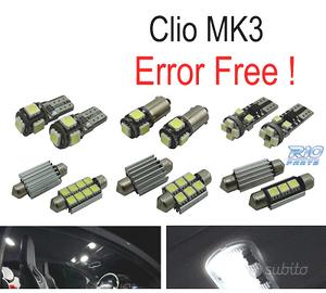 KIT 15 LAMPADE LED INTERNE PER RENAULT CLIO III MK