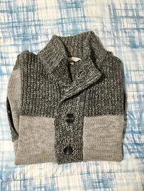 Maglione uomo marrone chiaro-scuro