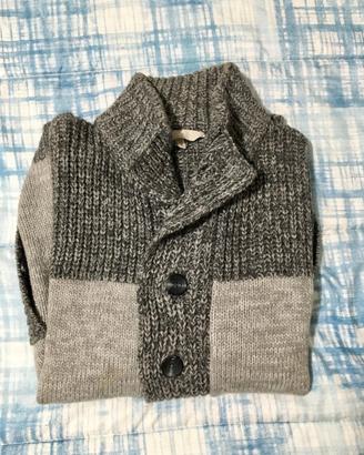 Maglione uomo marrone chiaro-scuro