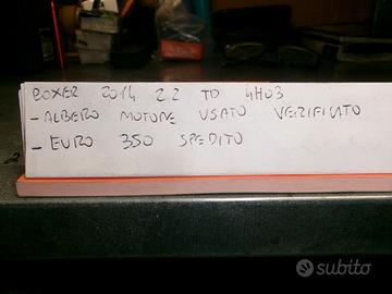 Albero motore boxer 2.2 hdi tipo 4h03