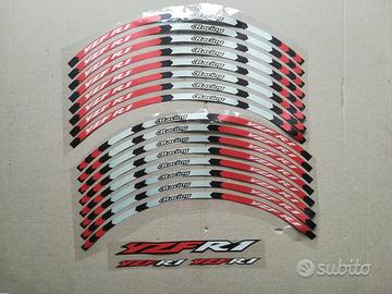 ADESIVI CERCHI YAMAHA R1 TUTTE LE ANNi