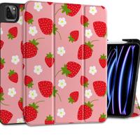 Custodia per iPad Pro 12.9 Cover fragole e fiori