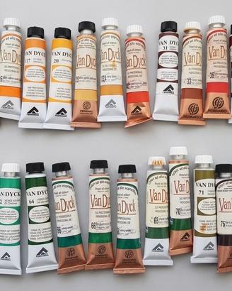 Lotto 33 Colori a Olio Sopraffini "Van Dyck" 