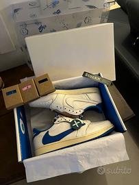 Nike air jordan 1 low travis scott fragment sail