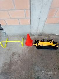 Kit Agilità Calcio: Scaletta + 5 Coni + Ostacolo