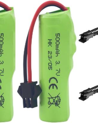 2 Batterie Li-Ion 3.7V 500mAh RC + USB