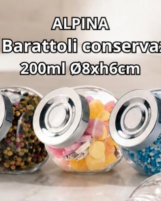 5 barattoli conservazione Alpina