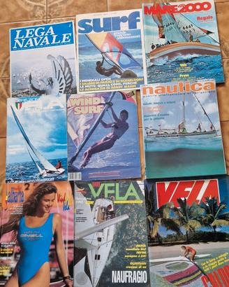 collezione riviste VELA WINDSURF anni 1970 a 1999 