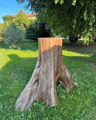 Tavolo tronco da esterno o da interno