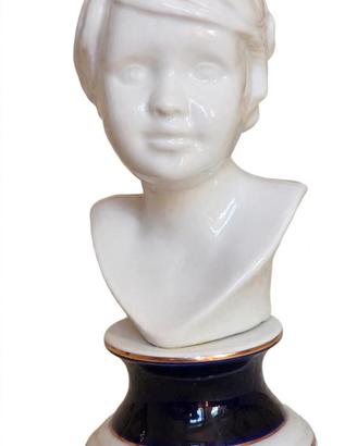 Busto bambino porcellana C.a.B.Firenze anni '60