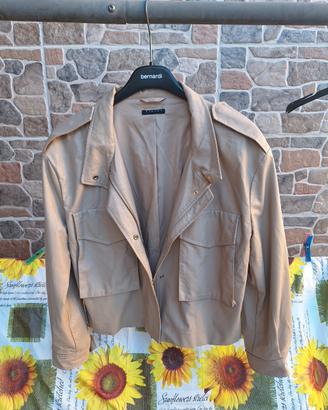 Giacca / Giubbotto Beige Sisley Stile Sahariana