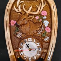 Orologio da parete country Romania dipinto a mano