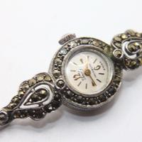 Straordinario bracciale orologio gioiello argento