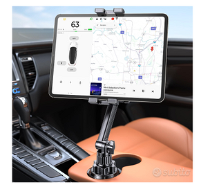 Supporto Auto Portabicchieri Coolpow per Tablet e 