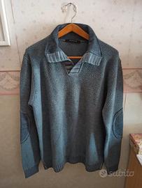 Maglione uomo Conbipel XL grigio lana merinos