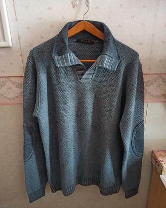 Maglione uomo Conbipel XL grigio lana merinos