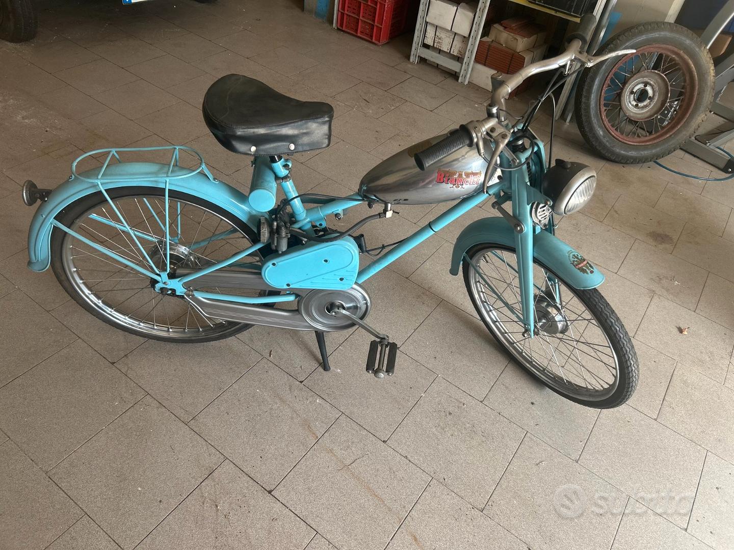 Aquilotto Bianchi anni 50 azzurro Moto e Scooter In vendita a