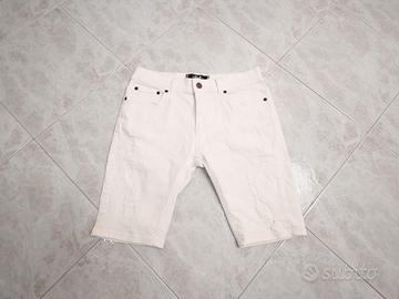 Jeans Corti Uomo Taglia XS - Bianco