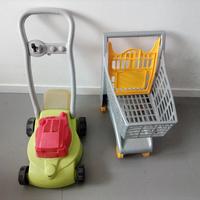 carrello spesa e taglia erba