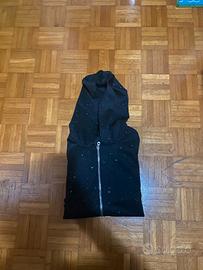 felpa zip nera