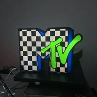 Lampada LED MTV stile retrò arredo camera