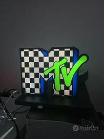 Lampada LED MTV stile retrò arredo camera