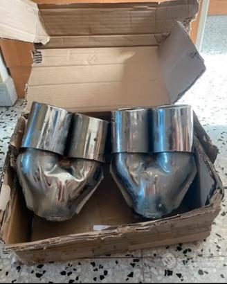 Terminali Scarico Inox Doppi