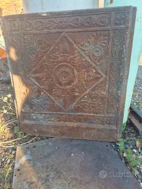 PIASTRA ANTICA GHISA PER CAMINO