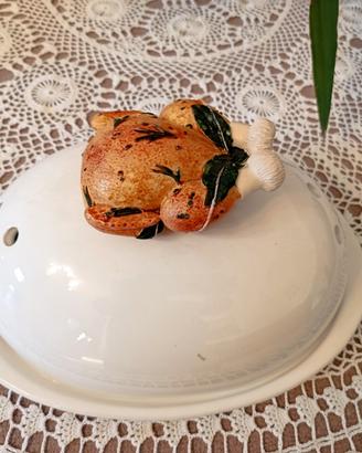 Vassoio con coperchio in ceramica Nadir