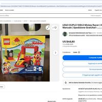 LEGO DUPLO 10843 Topolino auto da corsa