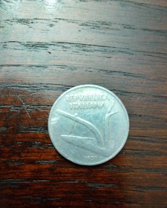 moneta 10 lire 1952