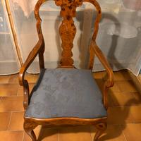 Sedia da salotto in radica anni 30