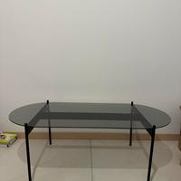 Tavolino in vetro fumè colore grigio Zara Home