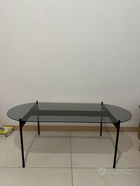 Tavolino in vetro fumè colore grigio Zara Home