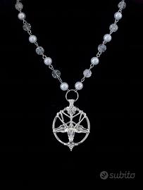 Collana Baphomet gothic dark halloween  alt