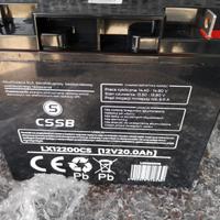 Batteria 12 volt 20 ah maggiorata